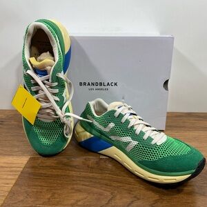 NIB Brandblack specter 2.0 kiwi Green Blue / white sneakers mesh sz 8 /41